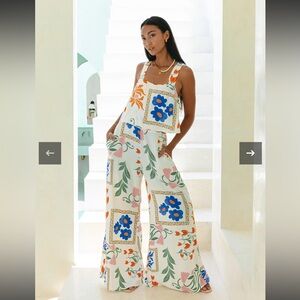 Floral Print Sleeveless Jumpsuit